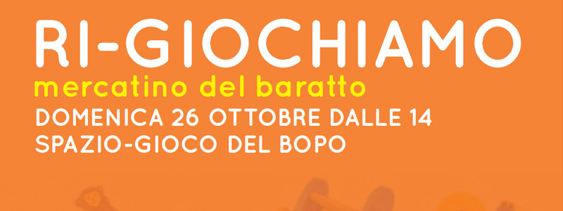 il 26 ottobre RI-GIOCHIAMO