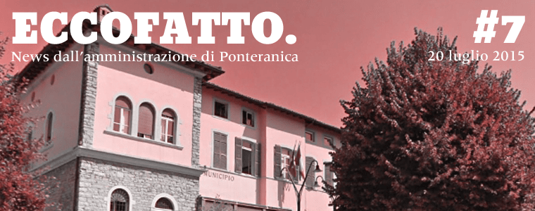 Eccofatto: news dall’amministrazione di Ponteranica #7